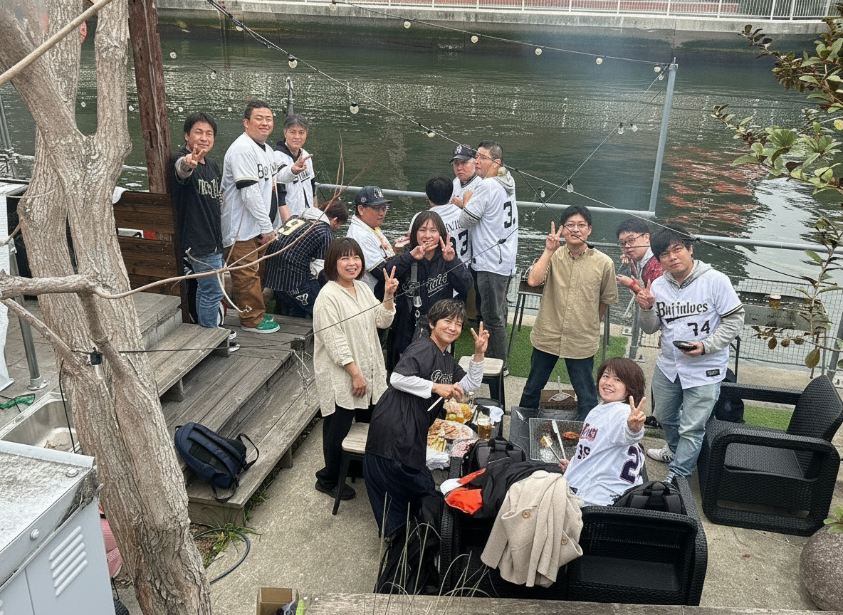 夜のBBQ・仲間と過ごす時間