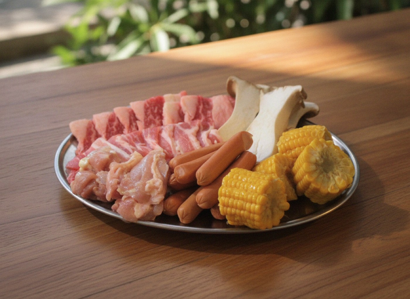 手ぶらプランでお出しする食材のセット
