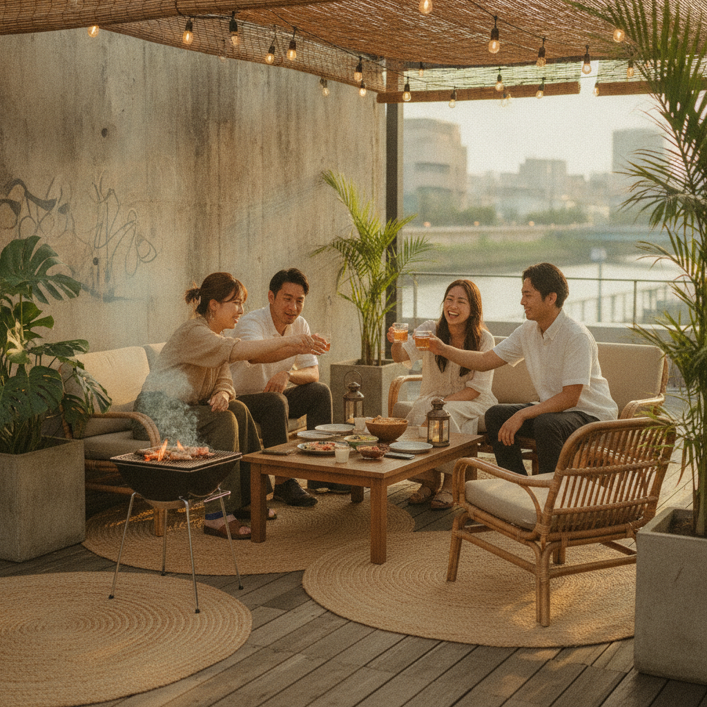 カップルBBQの思い出