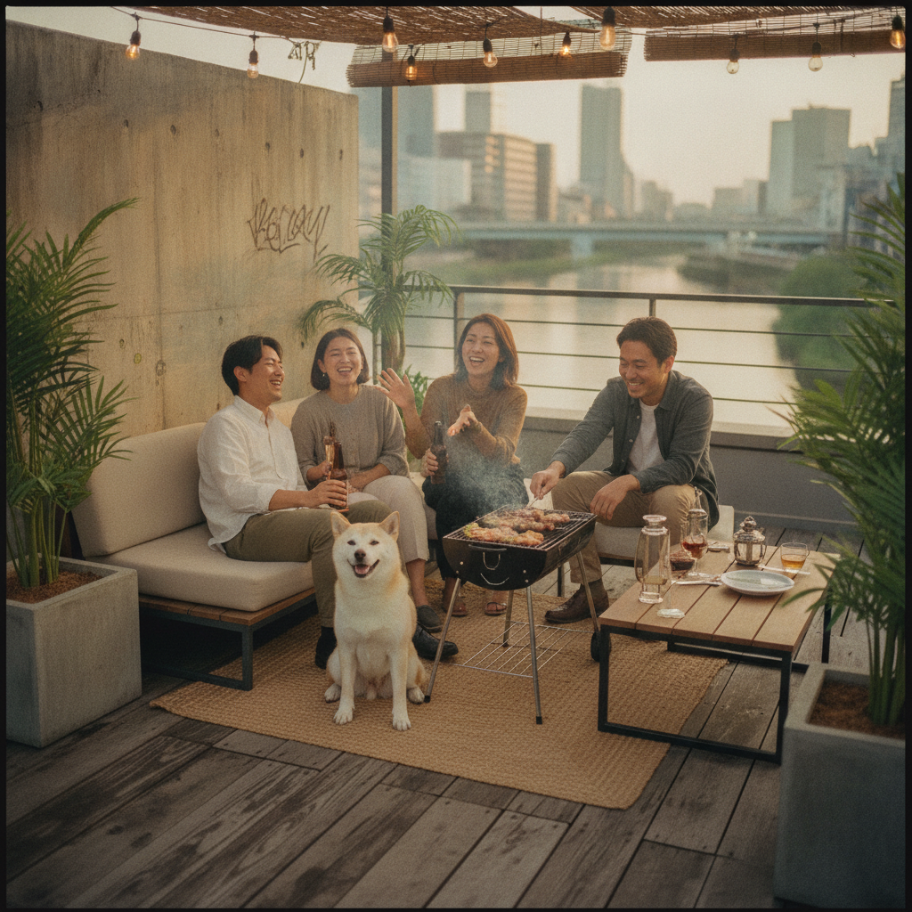 愛犬とのBBQの思い出